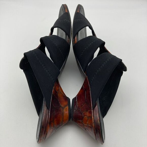 Donald J. Pliner Hizzy S1 Black/Tortoise Designer Shoe Size 9M Made in Spain - Picture 4 of 9